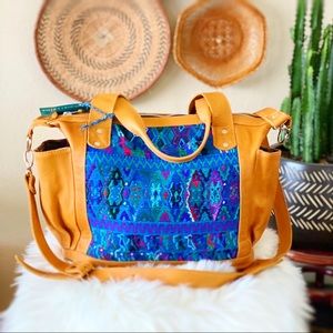 Gorgeous genuine leather convertible bag-back pack